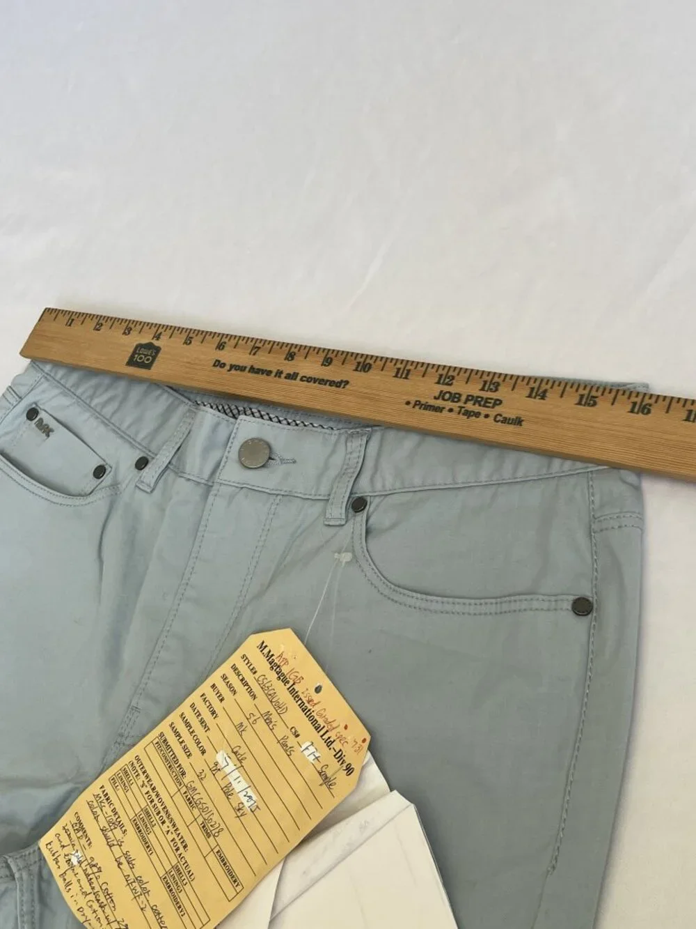 RARE Michael Kors Pre-Production Fit Sample Men's Pants Sz 32 Pale Sky NWT